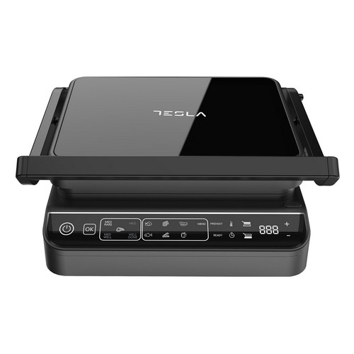 Tesla grill viandes 2000w - 2000w, noir
