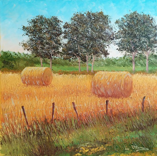 Tableau huile sur toile - ,