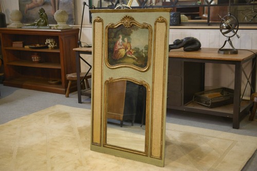 Miroir trumeau patine - à,