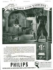 Publicité ancienne radio Philips 1935 issue de magazine