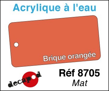 Acryl eau mat brique - acryl,