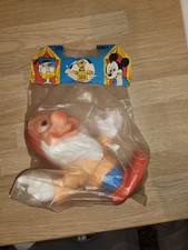 Ancien 1960 pouêt SICA DORMEUR Blanche Neige 7 Nains 22 cm Walt DISNEY