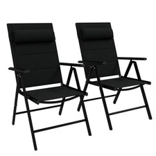 Outsunny Lot de 2 chaises