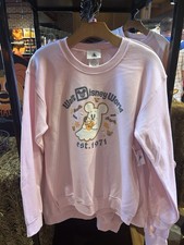 Disney Parks 2025 Halloween Mickey Minnie Mouse Ghost Pink Pullover XL NEW