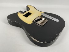 MJT Official Custom Vintage Aged Nitro Guitar Body by Mark Jenny VTT Alder Black