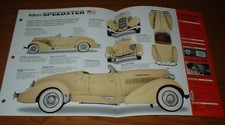 1935 AUBURN SPEEDSTER 851 ORIGINAL IMP BROCHURE SPECS INFO 35 34 33 32 28-★★