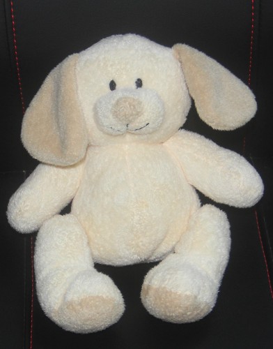 Doudou chien crème - chien,