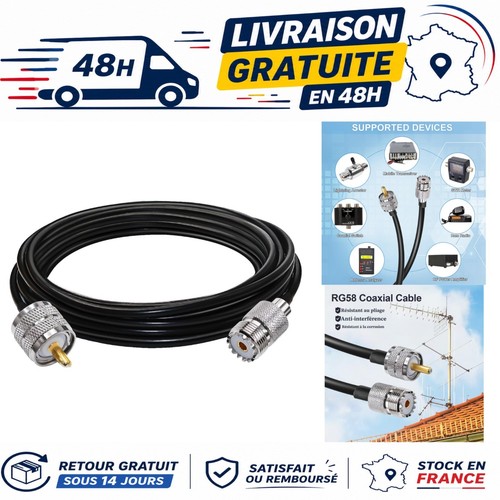 Tuolnk câble coaxial rg58 - rg58, uhf