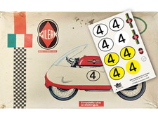 [FFSMC Productions] Decals Moto Gilera 500 4 cyl. Grand Prix (pour Protar 1/9 )