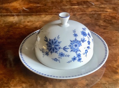 Beurrier porcelaine bleue - en,