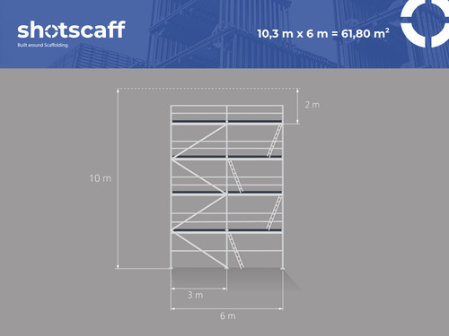 Acheter échafaudage 60m²