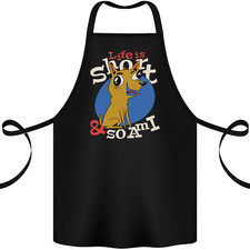 Vie Est Court Chien Chihuahua Tablier Coton 100% Biologique