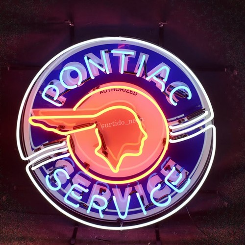 Pontiac service x19 - 19"x19", neon