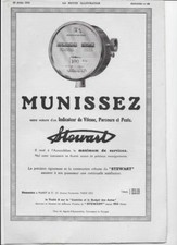 Vintage 1913 Stewart Speedometer Advertising 19.5 x 29.5 Auto Jaeger