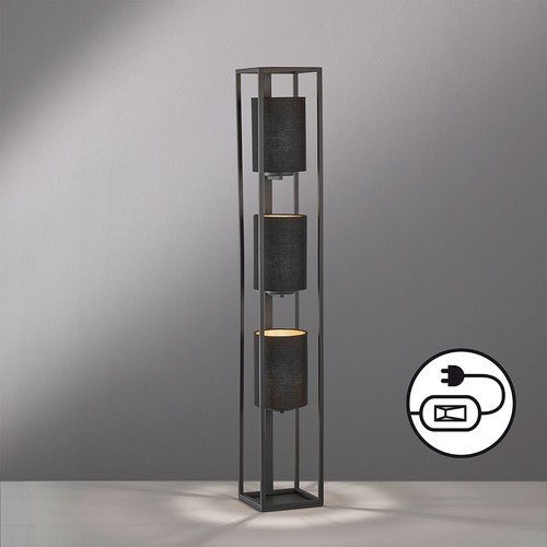 Lampe sur pied noire - lampe,