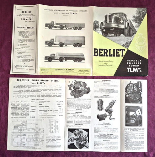 Dépliant 1340 berliet - dépliant,