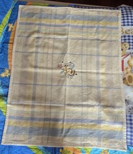 Rutex Pure Virgin Wool Blanket, Hand Embroidered, Rudelli Wool Factory