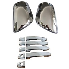 Chrome Mirror Side Door Handle Bowl Cover Trim For 09-13 Toyota Matrix