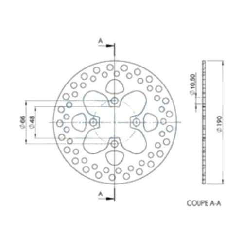 Disque frein diamètre - av, (diamètre