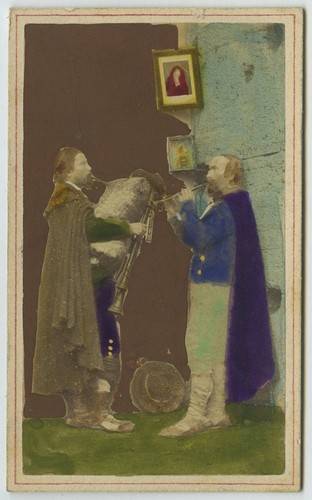 Cdv rehaussée circa 1870 - rehaussée,