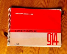 1972 Porsche 914 Roadster USA Factory Owner‘s Manual  And Cover