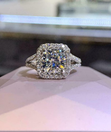 Bague fiançailles halo - fiançailles,