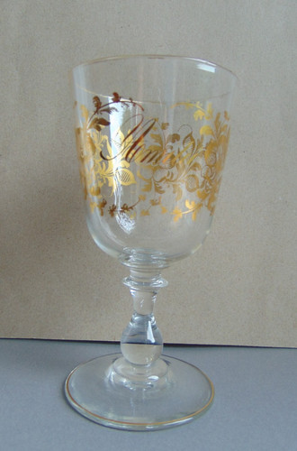 Verre pied cristal xixe - cristal,
