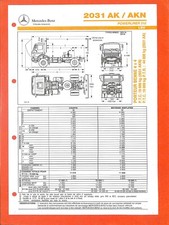 MERCEDES TRUCKS / 2031 AK - AKN POWERLINER 310 / DUMP CARRIER 4X4 / PLUG 1994