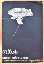 Affiche d'Art Février 1978 - Ortlieb Galerie Maitre Albert Paris