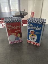 OLD ADVERTISING BOXES CANVAS LITHOGRAPH LUSTUCRU