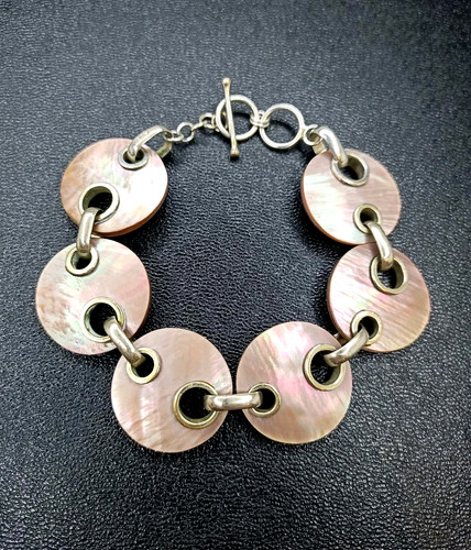 Ancien gros bracelet nacre - gros, de