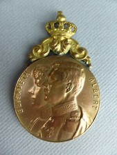 2- MEDAILLE PIECE COMMEMORATIVE ALBERT ELISABETH CONCOURS ACCORDEONISTES 1926