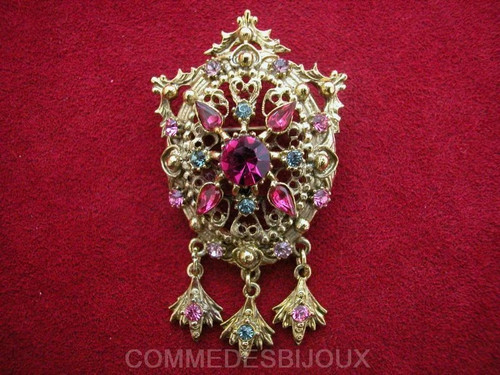 Broche vintage miroir - broche,
