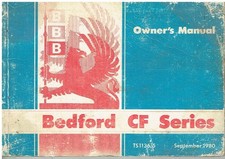 BEDFORD CF 1.8 2.3 PETROL 2.3 DIESEL 1980 INSTRUCTION & MAINTENANCE HANDBOOK
