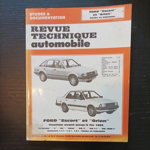 Revue technique ford escort - technique, 3
