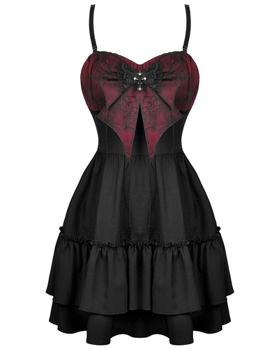 Robe mini gothique crucifix - robe,