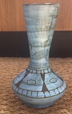 Vintage Ceramic Vase 50 Vallauris Signed Maunier
