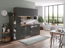 Cuisine Cuisine Équipée Cuisine Simple Chêne York Gris Oliver 225 Cm Respekta