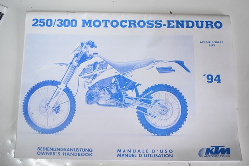 Manuel utilisation ktm 250 - ,