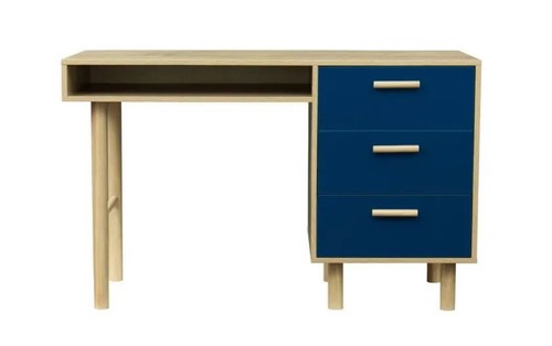 Bureau avec poignées - -, pieds