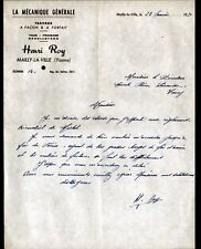 MAILLY-la-VILLE (89) TURNING MILLING NECKLINE / MACHINING "Henri ROY" in 1950