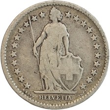 2 Francs Suisse Argent -