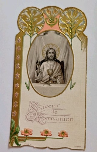 Ancienne image pieuse - , souvenir