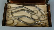 5 Antique 1960s Medical Instruments ENT Surgical Cookie Clamps