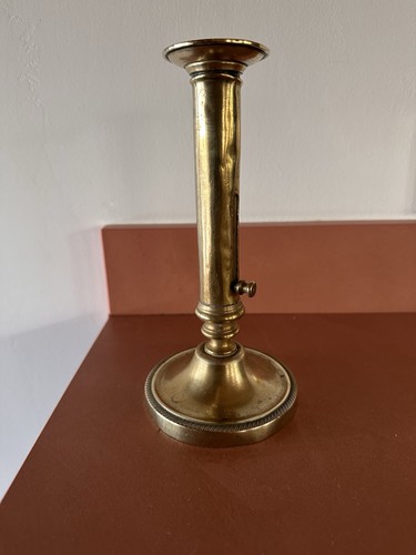 Bougeoir ancien cuivre - en,