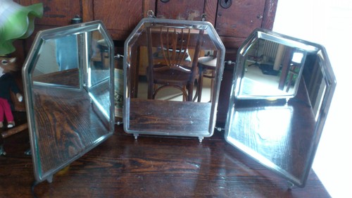Miroir tryptique barbier - de,