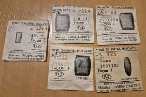 Lot verres plexi - de, forme