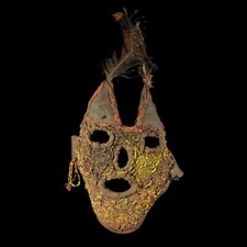 Marmo Leather Initiatory Mask - Iraqw - Tanzania