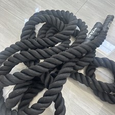 Titan Fitness Battle Rope 30ft x 2in, Poly Dacron Heavy Rope for Home Gym Train