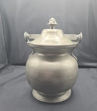 rare pot en étain à couvercle XVIIIe poinçon. 